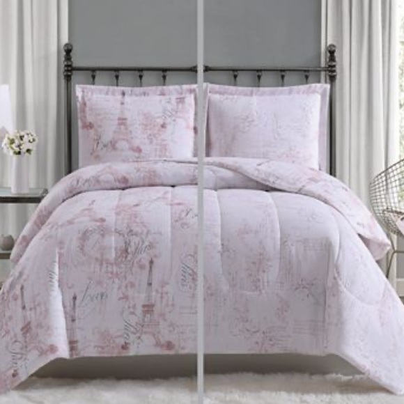 Paris 3-Piece Full/Queen Comforter Set. NEW - Picture 3 of 7